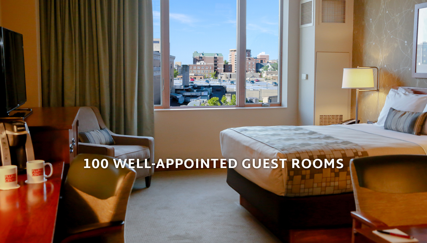 100 Well Appointed Guest Rooms