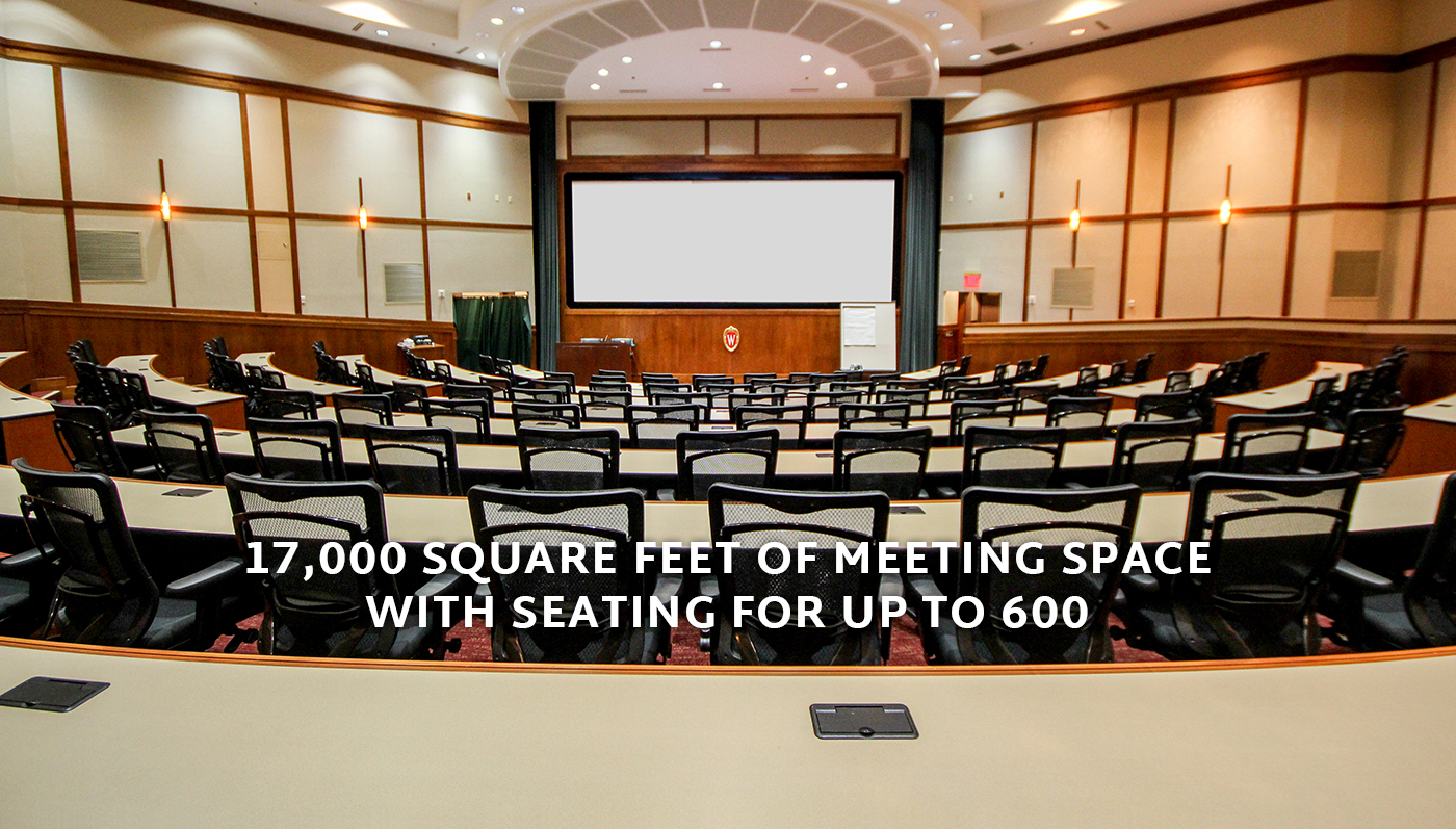 17,000 square feet of meeting space with seating for up to 6000